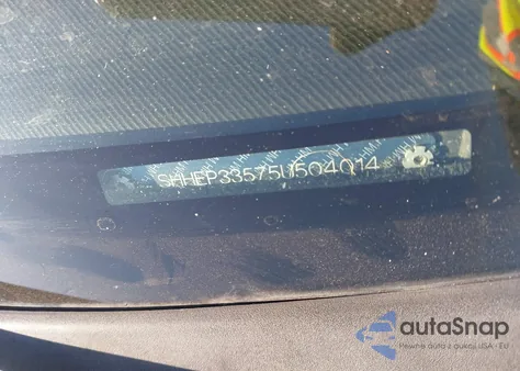 2005 Honda Civic Si Si (M5) z USA, uszkodzony, nr VIN SHHEP33575U504014